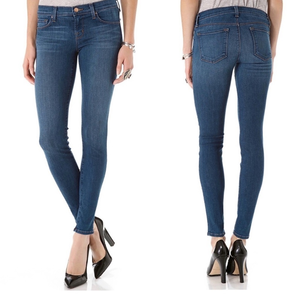 J Brand Skinny Leg Blue Denim Ankle Jeans 910 Bayou Size 28
